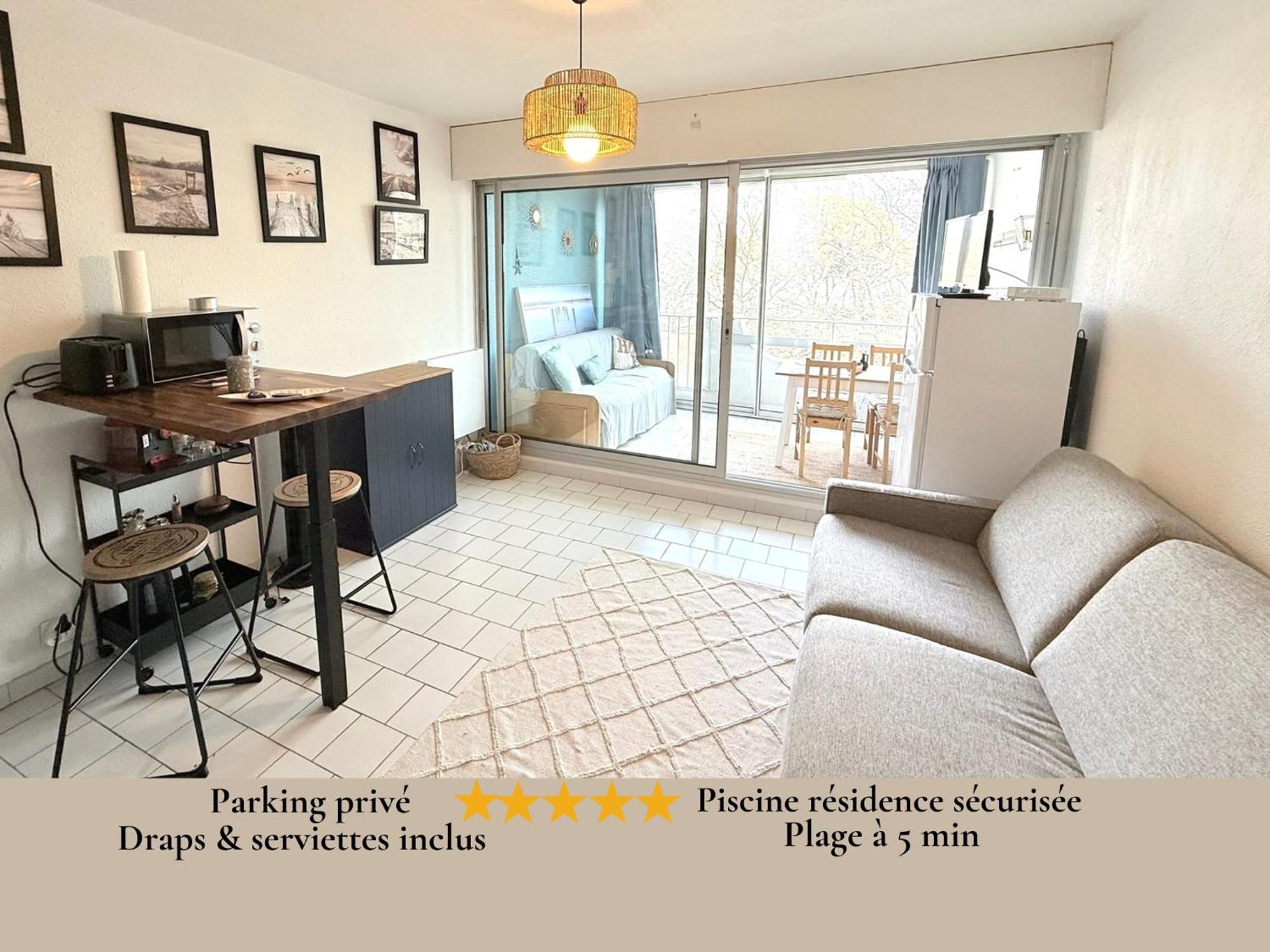 Appart Grande Motte Quartier Couchant - Parking - Balcon- Piscine - Plage 300M La Grande-Motte Eksteriør bilde
